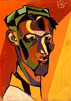 （パステル画)自画像 (1913)