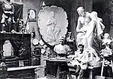 アトリエのアンリ・ゴデ (1904年)