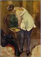 青いストッキングの女　(1917)国立近代美術館 (フランス) 蔵