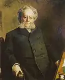 ヘンリック・イプセンの肖像画(エイリッフ・ペーテシェン作、1895年)