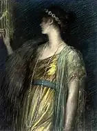 " Caged" (1919) 、パステル画