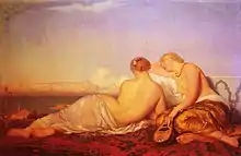 海峡を眺める2人のオダリスク(1843)