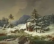 Alte Glashütte im bayerischen Wald(1852)