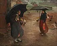 教会に向かうダッハウの農婦