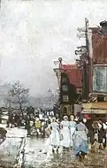 アムステルダムの市場 (c.1890)