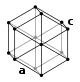 Zinc has a hexagonal crystal structure