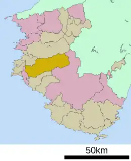 日高川町位置図