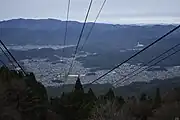 ホームから京都市街を望む(2020年11月)