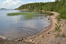 ヒエタサーリ島（ヒエタ島）とサイマー湖