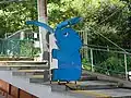 冷風機「ひえゾウくん」（2010年8月31日 八幡市駅〈現・ケーブル八幡宮口駅〉）