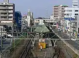 駅構内を南側より望む(2008年3月)