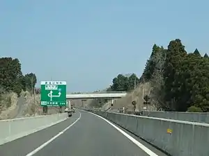 末吉財部IC付近（鹿児島県曽於市）