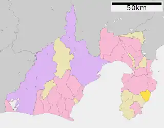 東伊豆町位置図