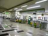改札口と券売機(2009年2月)