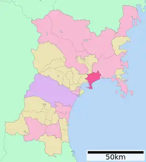 東松島市位置図