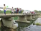 都幾川を渡る（都幾川・千年谷公園ルート20・30km コース）