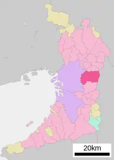 東大阪市位置図