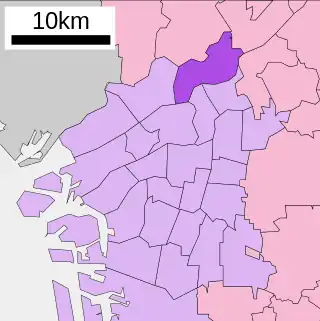 東淀川区位置図