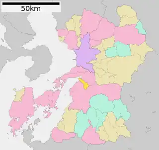 氷川町位置図