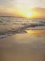ビーチの夕陽