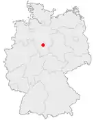 Hildesheims Lage in Deutschland