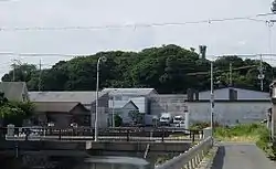 城跡の丘を北から望む