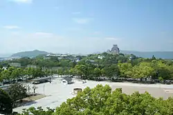 大手前公園と姫路城（姫路公園）（2009年5月）