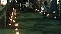 氷献灯で飾られた参道