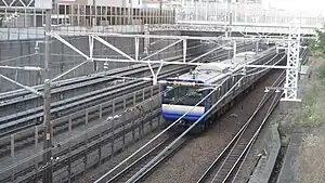 東急池上線(御嶽山駅)との交差地点付近