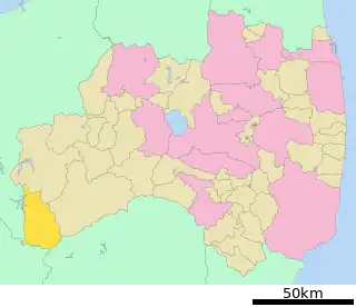 檜枝岐村位置図