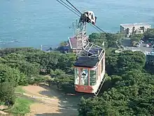 火の山駅に登る2号「かんじゅ」