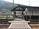 構内踏切(2008年10月)