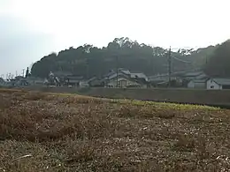 平田城遠景