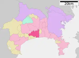 平塚市位置図