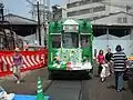 1900形1903号車 (2003年撮影)七夕電車として走っていた時期もある 現在は京都色に戻されている