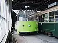52号江波車庫にて撮影（許可を得て撮影）2005年1月