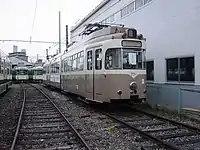 77　荒手車庫（廃車前・許可を得て撮影）2005年1月撮影