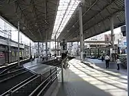 宮島線東端の駅である広電西広島駅