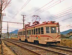 自社工場製の2507-2508(広電廿日市 - 平良 1986年1月)