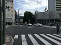 同左、南麻布五丁目方向を見る（2017年9月24日撮影）