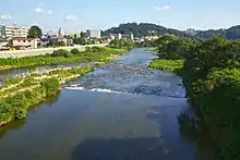 大橋から下流を望む