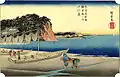 歌川広重『由比ヶ濱』(1834年頃)