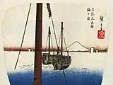 「上総木更津海上ノ図」広重画。