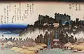 江戸近郊八景・池上晩鐘 歌川広重筆