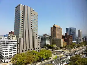 平和大通りのスカイライン