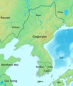 高句麗の位置