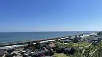 日立駅海岸口から見た日立バイパス（2022年9月）
