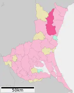 常陸太田市位置図