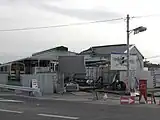 工事中の駅舎（2011年2月）