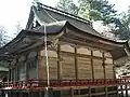 日吉造(背面) 日吉大社西本宮本殿(国宝)(滋賀県大津市)